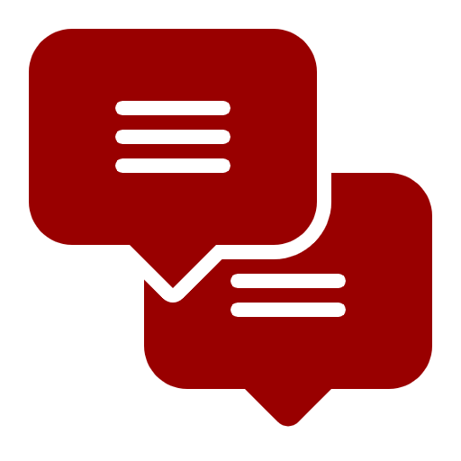 speech bubble discussion icon