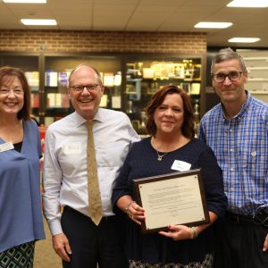 Teresa Faulkner, Dean Bill Brewbaker, Patty Nelson, and Dan Powell