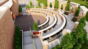 Rendering of the Path Makers Legacy Plaza at Alabama Law