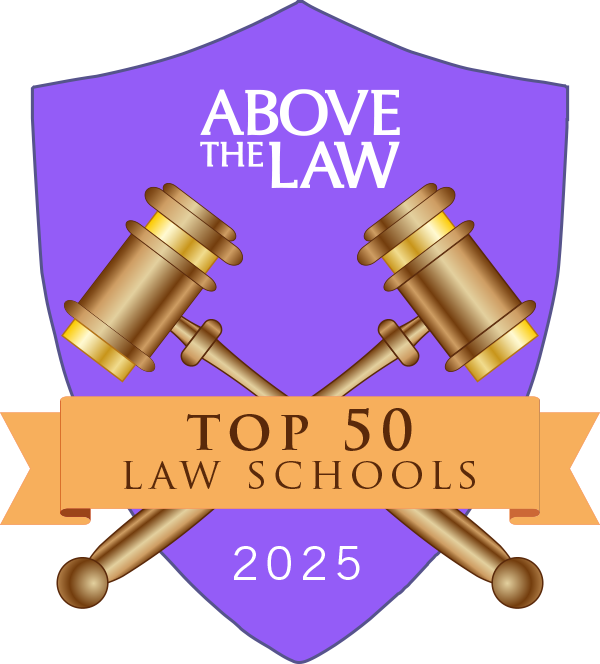 Above the Law top 50 law schools 2025 rankings logo