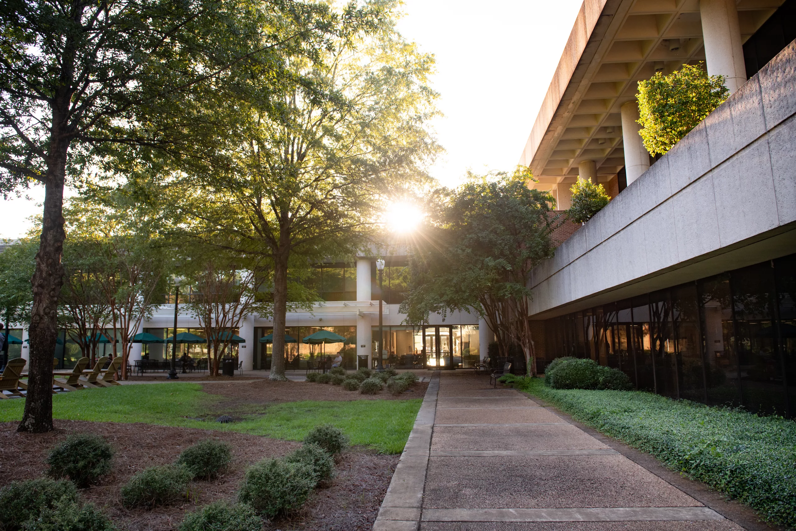 University of Alabama School of Law back patio