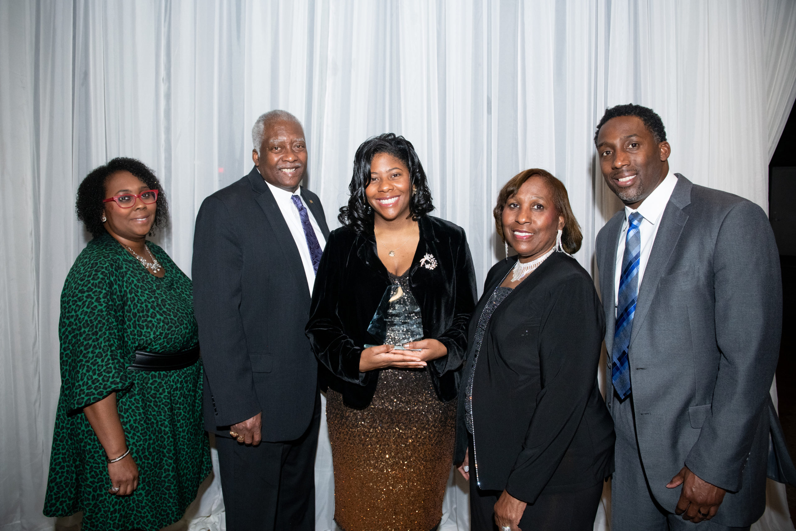 Danielle Blevins and Family at Alabama Law Alumni Society Banquet 2022