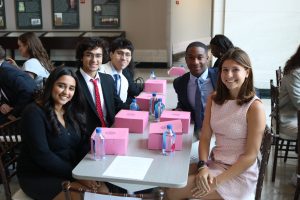 Alex Martinez and Summer Scholars at lunch in the Middle District. 