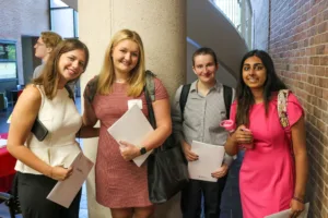 Alabama Law students pose on the first day of orinetation.