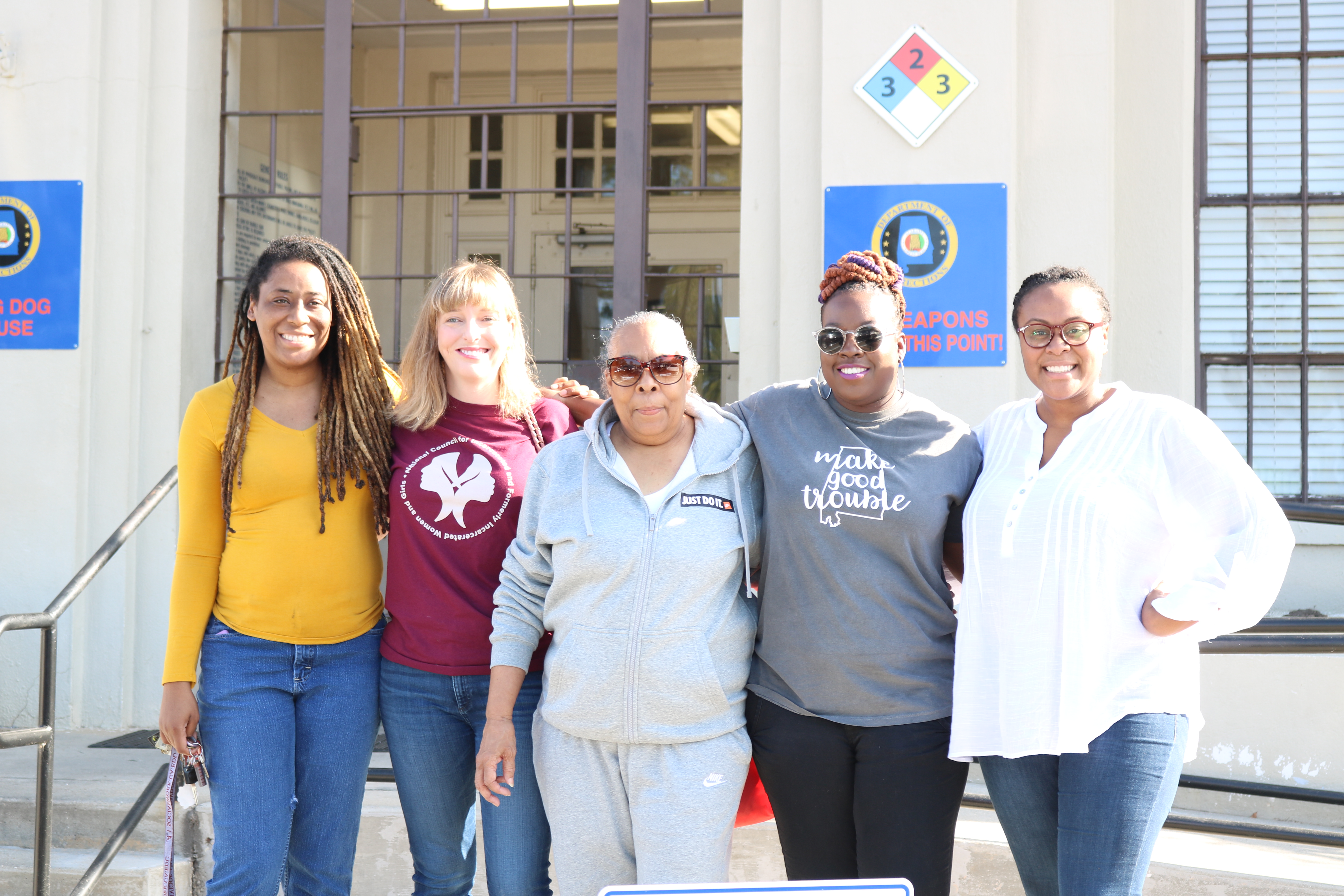 From left to right: Jilisa Milton, Courtney Cross, Geneva Cooley, Terrika Shaw, and Kari Todd. 